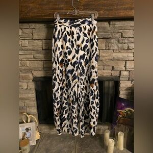 EVNL wide leg leopard‎ multi color pants